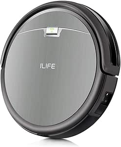 ILIFE A4s Robotic Vacuum Cleaner with Powerful Suction, Self-Charging, Super Quiet Design, Remote Control Cleaning Robot for Thin Carpet and Hard Floor