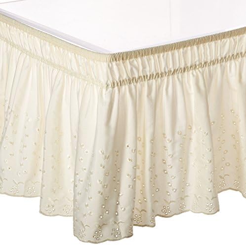 Madison Wrap-Around Bed Ruffle, Beige, Queen/King