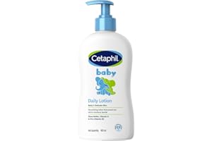 Cetaphil Baby Daily Lotion, Suitable for baby’s delicate skin, Shea Butter and Vit E, Dermatologist Tested and Pediatrician Recommended, 400 ml