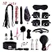 Produktbild schwarz 18 in 1 Leder New Plush Set Spielzeug Yoga Training Straps Spiel Requisiten