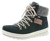 Rieker Damen Stiefel, Winterstiefel, Farbe: Schwarz (schwarz/anthrazit/anthrazit/mogano ), Damen-Schuhe