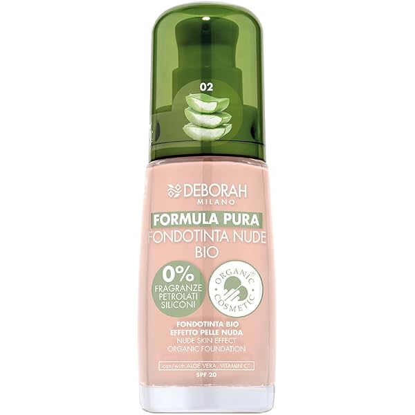 Deborah Fluid Pure Nr. 01 – Anti-Falten & Augenringe, Mit Bio-Gurkenöl, 0% Silikone, LSF Gegen Blaulicht