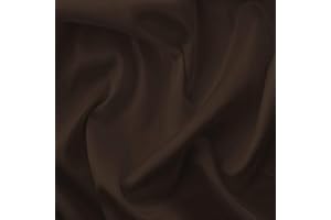 DISCOVER LIFESTYLE & FASHION FABRICS Silky Satin Liquid Fabric Plain Luxury Dress Craft Decoration Drape Dancewear Material 60" – 150cm Wide | Sold per Metre (Brown)
