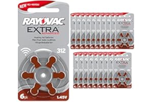Rayovac Extra 120 Advanced Nr 312 Hörgerätebatterie Zinc Air (P312 PR41 ZL3)