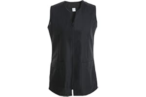 H HANSEL HOME Casacca Donna da Lavoro Senza Maniche, Uniformi da Donna per Pulizie