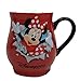 Produktbild Disney Kaffeetasse Tasse Mug Pott Kaffee Becher Disneyland Paris erhaben Minnie Mouse 7,5cm Durchmesser rot Bauchtasse