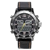 Adisaer Uhr Herren Wasserdicht Wasserdicht Herrenuhr Multifunktional Gold Outdoor Sportuhr Armbanduhr Automatikuhr