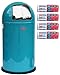 Produktbild Set: Wesco Pushboy 50-Liter Mülleimer TÜRKIS + 56 Stück optimal passende Müllbeutel