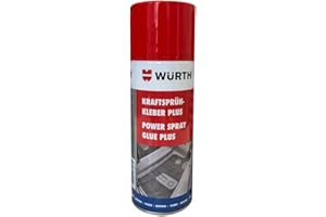 HANDELSKÖNIG Würth Kraftsprühkleber Plus 400 ml Kraftsprühkleber Sprühkleber für Schwammscheibe Reibebrett Kleber