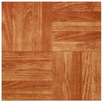 MAX CO LTD Sierra Pine Peel &amp; Stick Vinyl Floor Tile, 12 x 12-In.