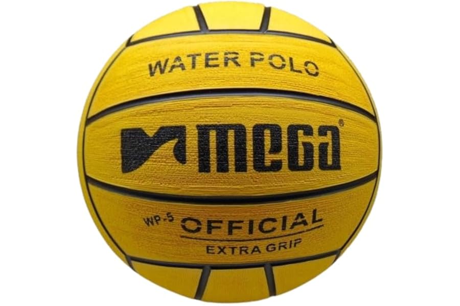 Mega Sport Water Polo Ball, Size 5, Yellow