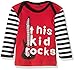 Rockabye Originals unisex Baby This Kid Rocks T-Shirt, Red, 1-2 Years