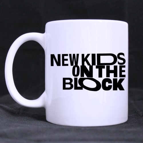 Mensuk New Kids On The Block Fonts Customized Design White Mug Coffee Mug Creative Milk Mug Personalized Tea Cup 11OZ
