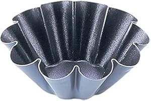 Matfer Bourgeat Moules à mini brioche antiadhésifs 75mm Matfer Bourgeat (lot de 12), 75(Ø) mm. Lot de 12., E238