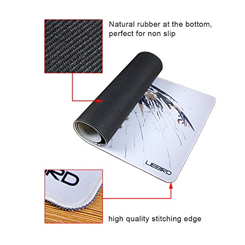 La bandera nacional Extended XXL - Alfombrilla para rat  n de gaming - 80 30 0 3cm - port  til grande almohadilla de escritorio para port  til - base de goma antideslizante