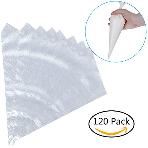 Lictin 120 Einweg Spritzbeutel Spritzbeutel Set Spritztüten für Spritztüllen (33cm)