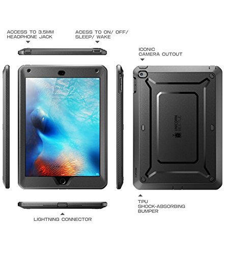 Apple iPad Mini 4 Hülle, SUPCASE Unicorn Beetle PRO Serie Schutzhülle mit eingebauter Displayschutzfolie - 2
