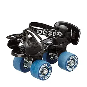 Cosco Tenacity Super Jr. (16.5-19.5 cm) Age Group (3-6 Years) Quad Roller Skates - Size 8-11 UK (Blue)