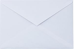 ARKRAFT buste per lettere colore bianco set 25 buste misura 18 x 12 cm (C6)