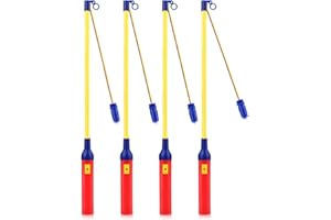 Huarsion Laternenstab, 4 Stück LED Laternenstab für Kinder, Elektrisch Laternenstab mit LED für St Martin,Halloween,Martinsumzüge,Laternenumzüge,Kinderpartys,Kindergarten,Kostümpartys,Sankt Martin