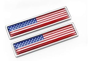PTDecals 58mm * 14mm Dimensione Piccolo Rettangolo Metallo Adesivo auto Decalcomania 3D America Bandiera Emblema Cartelli Nazionali USA Bandiera colorata USA Distintivo