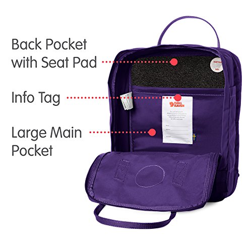 Fj  llr  ven K  nken Laptop Rucksack 13 Zoll  violett  Purple   35 x 25 x 16 cm  13 Liter