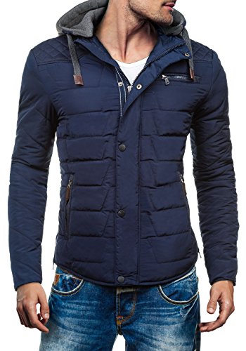 BOLF bergangsjacke Herrenjacke Kapuze EXTREME 1662 Dunkelblau L [4D4]