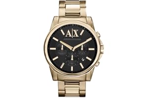 Armani Exchange Watch For Men, Chronograph Movement and 45mm Case Size with Stainless steel, Leather or Silicone strap
