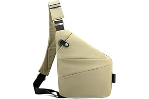 HEEDZ Wander Plus Anti Theft Travel Bag,Wander Plus Cross Body Travel Waterproof Bag,Slim Sling Bag Cross Body Travel Bag,Casual Backpack,Chest Bags for Men,Traveling,Outdoor,Sports