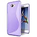 Produktbild Huawei Y5 II 2 / Y6 II Compact Hülle, Conie Mobile Ultra Slim Backcover Schutzhülle TPU Silikon Rückschale Cover in Lila