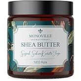 Monoville Shea Butter (Karite) Oil 100 ml Cold Press 100% Pure and Natural Post-Sun Moisturizing Oil (Shea Butter)