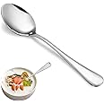 Large Teaspoon Set,16 Pcs 6.7" Silver Spoons,Premium Food Grade 18/10 Stainless Steel Tea Spoons,Durable Metal Teaspoons,Small Silverware Spoons,Kitchen Spoons Set,Mirror Finish & Dishwasher Safe
