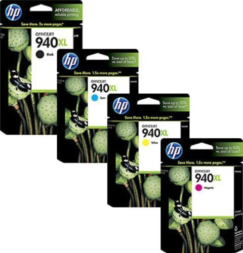 4 x Original Druckerpatronen (Multipack) HP 940XL für Hewlett Packard Officej...