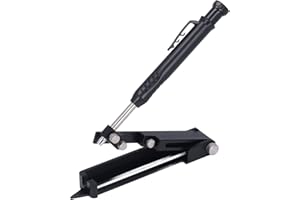 RISEGUN Matita da Falegname, Strumento per Tracciare Multifunzionale Penna da costruzione Multifunzionale Tracciatore per Linee con Penna a Foro Profondo T racciatore per la Lavorazione del Legno