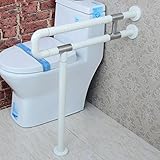 QFF Armlehne Nylon mit Beinen Barrierefreies Bad Toilette Badezimmer Becken Handlauf Alter Mann Behinderte Menschen Armlehne ( Farbe : Weiß , größe : 75cm )