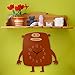 Produktbild Wanduhr Monster Biggy-Braun, Kinderuhr, Uhr für Kinderzimmer