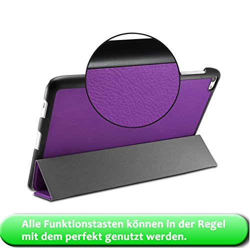 HuaWei MediaPad T2 10.0 Pro Hülle, Infiland Ultra Dünn Tri-Fold Muschel hochwertiges PU Leder Ultra Schlank Superleicht Ständer Shell Cover Schutzhülle Etui Tasche für Huawei MediaPad T2 10.0 Pro 25,7 cm (10,1 Zoll) IPS Tablet PC(Lila) - 7