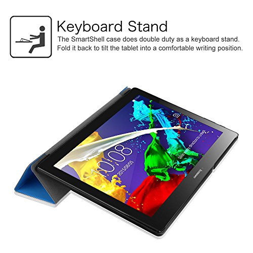 Fintie Lenovo Tab 2 A10-30 / Tab 2 A10-70 / Tab 3 10 Plus Hülle – Ultra Slim Superleicht Schutzhülle Tasche mit auto Sleep / Wake Funktion für Lenovo Tab 2 A10-30 / A10-30L / A10-30F / Tab 2 A10-70 / A10-70L / A10-70F / TAB3 10 Plus / Tab 3 10 Business 10,1 Zoll Tablet, Königsblau - 7