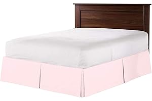 GEBIN Falda para Cama, Juego De Cama, Cubre Canapés para Somier ? Falda De Cama Tejido Microfibra Poliéster - Fuerte, Suave Y Duradero (Rosado,137x190+38cm)