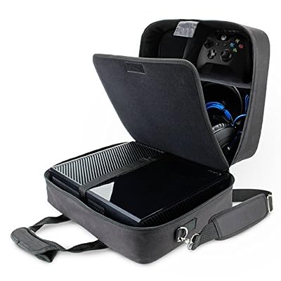 Accessory Power USA GEAR Housse Sac de Console de Jeux avec Sangle d’ Epaule Ajustable Et Compartiments Personnalisables Pour Xbox One , PlayStation 4 , Nintendo Wii U