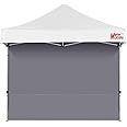 MasterCanopy Instant Gazebo Sidewall Panels Sunwall for 3x3M Pop Up Gazebo Tent,1 Pack (3x3M,Gray)