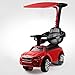 Produktbild Meine Aktivität Push Car Ride-On, Jugendalter 1 bis 3 ROT (Color : Ordinary wheel+awning)