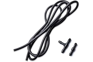 Kit de tuyau essuie glace, tuyau de liquide de lave-glace OTUAYAUTO Universal avec raccord de tuyau (longueur de 2 mètres)