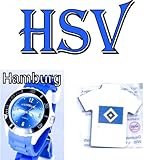 TV-24 Hamburg Armbanduhr + Hamburger HSV Magnet-Pin