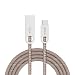 Produktbild ROCK USB C Kabel auf USB 2.0 1M Type C Ladekabel Nylon Cobblestone-Zink-Legierung Typ-C Datenkabel für Type C Geräte inklusive HTC One A9 Letv Max Xiaomi Mi5 LG G5 Sony Xperia X
