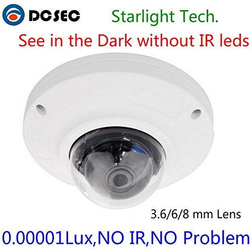 Full Color Image Starlight Vandalproof Dome cctv Camera 1/3" Sony Super HAD II CCD Colorful Night Vision 0.00001 Lux