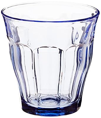 DURALEX Lot DE 6 Verres Picardie Coloris Marine, Fabriqués en France, Verre, Transparent, 8.75 oz