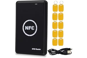 KADONGLI KDL RFID NFC Duplicator ID/IC Card Reader Writer Encrypted Decoder USB Copier with 125KHz/13.56MHz Dual Frequency Writable Key fobs