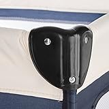 TecTake® Kinder Reisebett höhenverstellbar mit Babyeinlage navy blau - 8