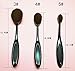 Tonsee 10Pcs Pro Foundation Brush Set Powder Blusher Toothbrush Curve Cosmetic Makeup Tool (10Pcs)
